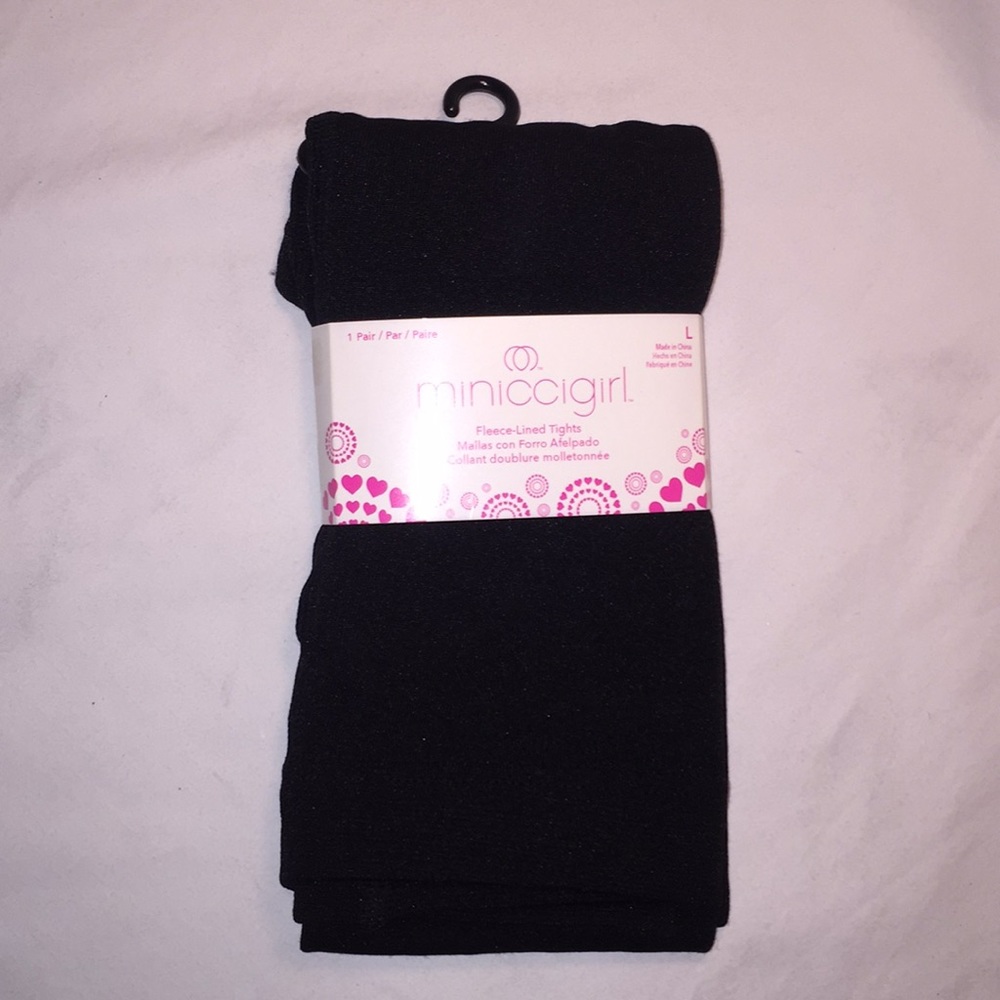 Black Fleece-Lined Tights!